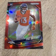 Panini 2024 Prizm Rookie Red Pat Bryant Denver Broncos Football Card. rookie card picture
