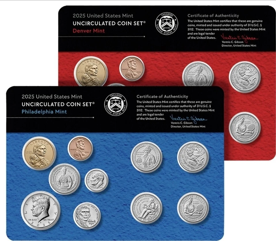 2025 US Uncirculated Mint set Philadelphia + Denver 20 coins -Last Penny! % - Image 3 of 4