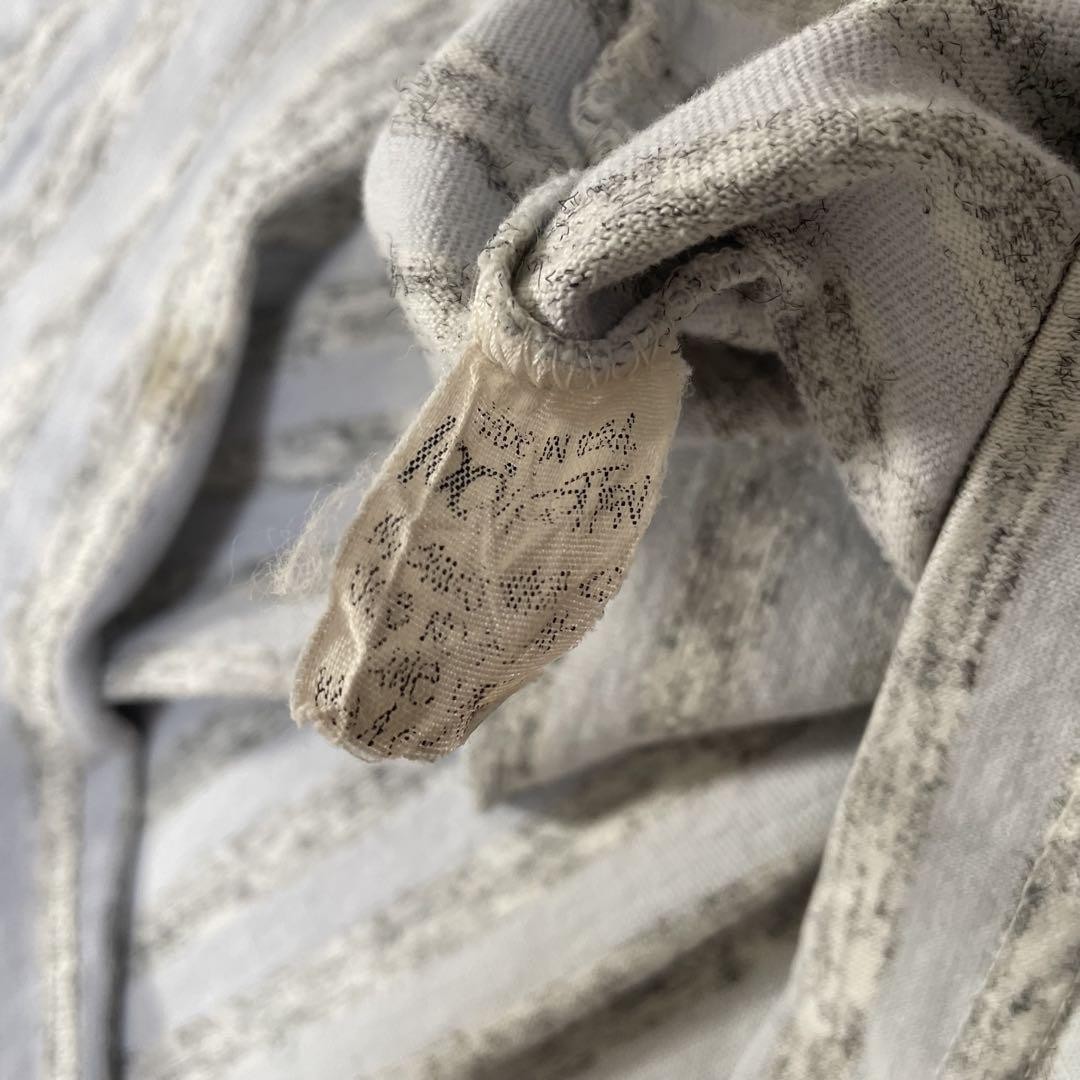 Stussy 80s Vintage USA Made Stripe Pocket T-Shirt Mock Neck Size L