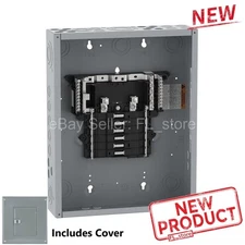 Main Lug Load Center 12 Spaces 125 A 120/240V AC QO Circuit Breaker w/ Cover NEW