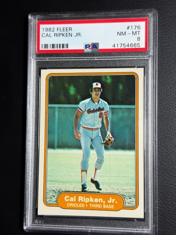 1982 TOPPS BASEBALL PSA 8 NM-MT #176 CAL RIPKEN, JR. ROOKIE CARD