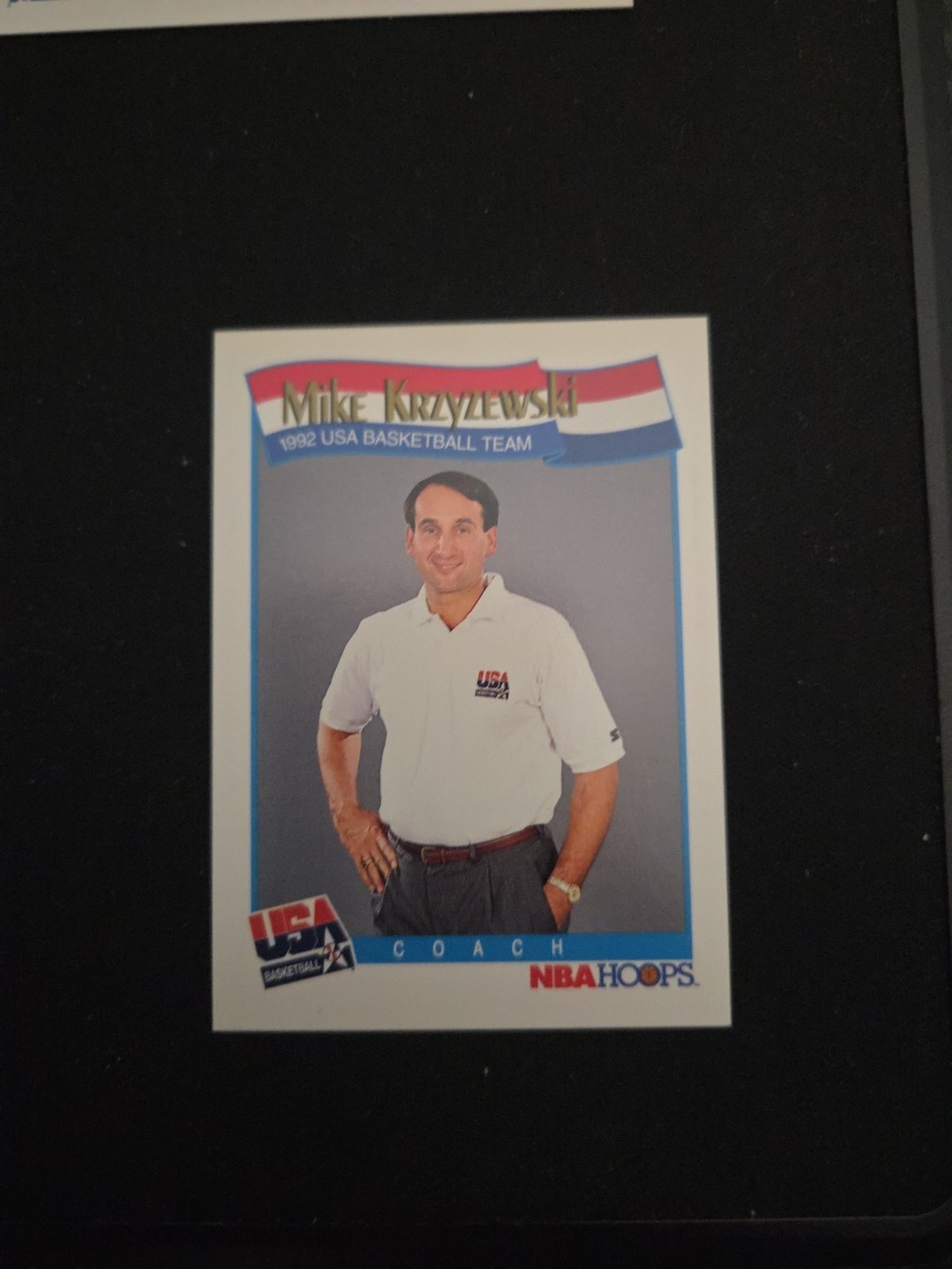 1991-92 NBA Hoops Mike Krzyzewski #588 Team USA Basketball Dream Team