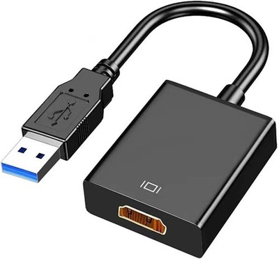 AKWOR USB to HDMI Adapter, USB 3.0 to HDMI 1080P Video Audio Converter Connect P