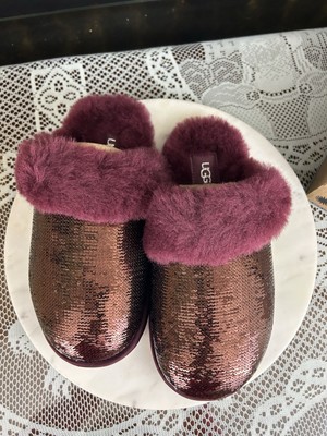 UGG furry/Sequin slippers. Brand New in Box. Size 5