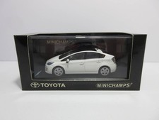 Miniature 1/43 Minichamps Toyota 3rd Generation Prius 30 Series White Dealer Com