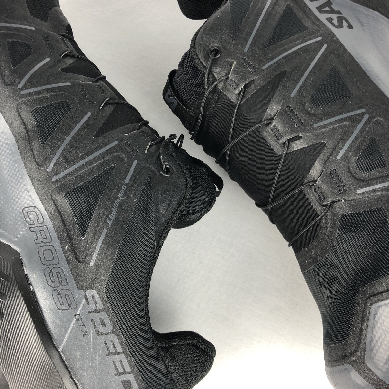 Salomon Speedcross GTX Black Hiking Shoes Men’s Size 11 EUC Waterproof Lace Up