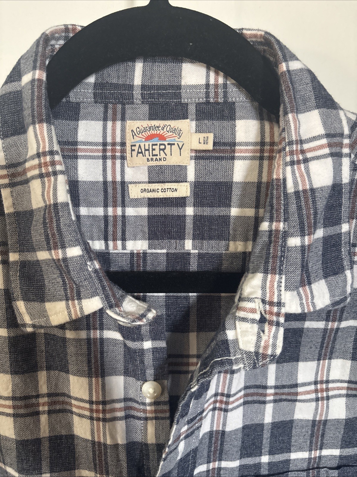 Faherty Button Down Shirt Size Large - image 2