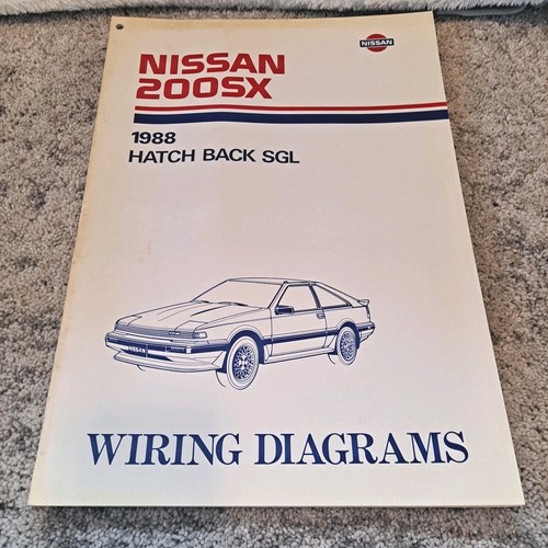 1988 Nissan 200 SGL Hatchback Electrical Wiring Diagram User Guide Manual Oem. - Picture 1 of 4