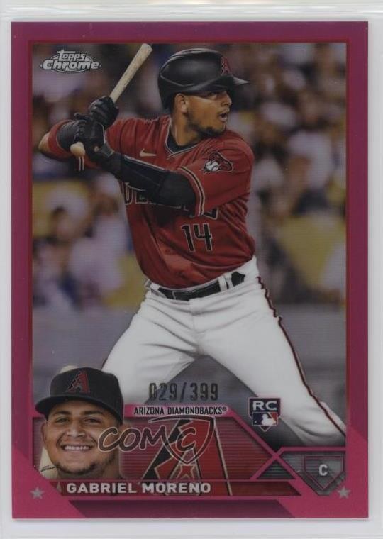 2023 Topps Chrome Magenta Refractor 29/399 Gabriel Moreno #189 2d9