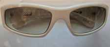 Vintage Spy Optic Sunglasses MC021 53x21 Temple 140 White Matte Gray lense No Rx