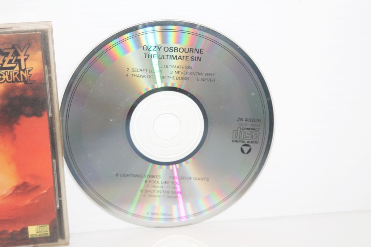 The Ultimate Sin by Ozzy Osbourne (CD, Mar-1986, Legacy) for
