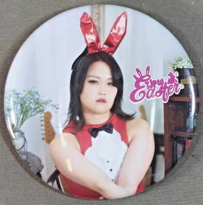 Miyu Yamashita 2024 TJPW Animal Seely Sexy Easter Rabbit 2.25'' Pinback Button