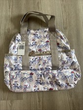 LeSportsac Double Trouble Backpack - Biking Day Cats on Bikes 