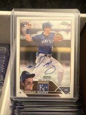 MICHAEL MASSEY 2023 Topps Chrome RC AUTO Kansas City ROYALS