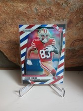 2024 Panini Prizm - Holo SP  Red White & Blue Prizm #335 Jacob Cowing (RC)