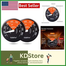 Termometri magnetici per stufa a legna 2 pezzi - indicatore analogico di combustione stufa a gas e pellet