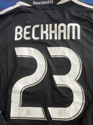 David Beckham 06-07 Real Madrid Away Long Sleeve Jersey #23 | eBay