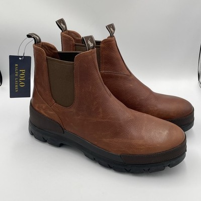 Polo Ralph Lauren Oslo Chelsea Chukka Ranger Leather Boots Brown Men s Size 13