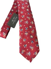 NWT Daniel Cremieux Seven Fold Neck Tie Ltd Ed Floral 69/289 100% Silk $125.00