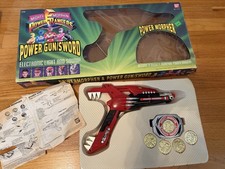 Bandai Mighty Morphin Power Rangers Powermorpher and Power Toy/Sword 1993 In Box