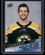 Callum Booth 2020-21 Upper Deck #704 RC Boston Bruins Young Guns