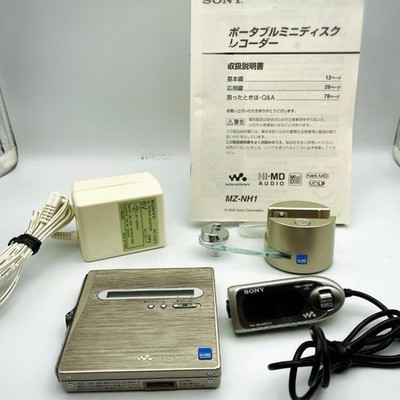 ポータブルプレーヤー Sony MD WALKMAN MZ-NH1 Excellent Sony MZ-NH1 MiniDisc Hi-MD Walkman Portable Player