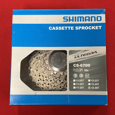 Shimano Ultegra Cassette CS-6700, 12-30T, Road Cycling 10-Speed NEW