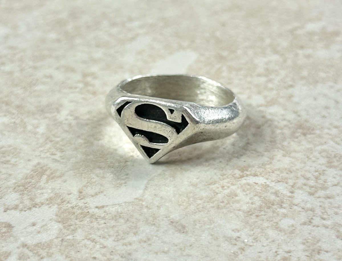 sterling silver superman ring products for sale | eBay
