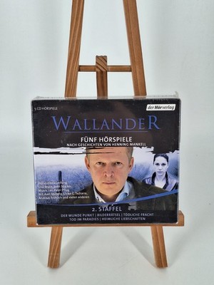 Henning Mankell - Wallander 2. Staffel Fünf Hörspiele CD's - neu & versiegelt