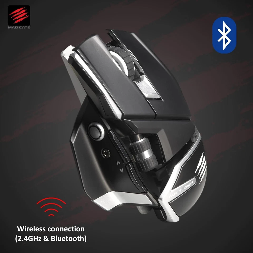Mad Catz Rat DWS Wireless Gaming Mouse - 14 Button Ergonomic Mouse - Image 2 of 4