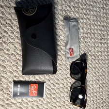 Brand new Ray-Ban ORB4428 Square Tortoiseshell Brown Frame Blue Tinted 145mm