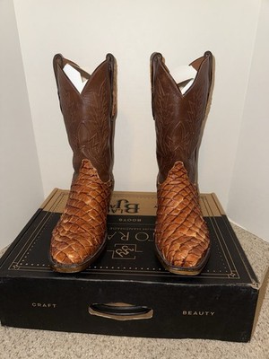 Black Jack boots 12d Cowboy Pirarucu Boots. Excellent