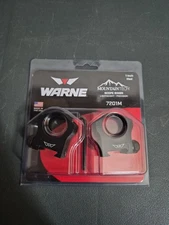 Warne 7201M Scope Rings - Black