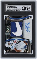 Josh Downs Colts Signed '23 Panini Select Black JRS-JDO 1/1 SGC 9/10 Rookie Card