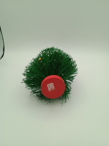 10 1/4 In Wire Christmas Tree with Snow & Decorations - Picture 10 of 19