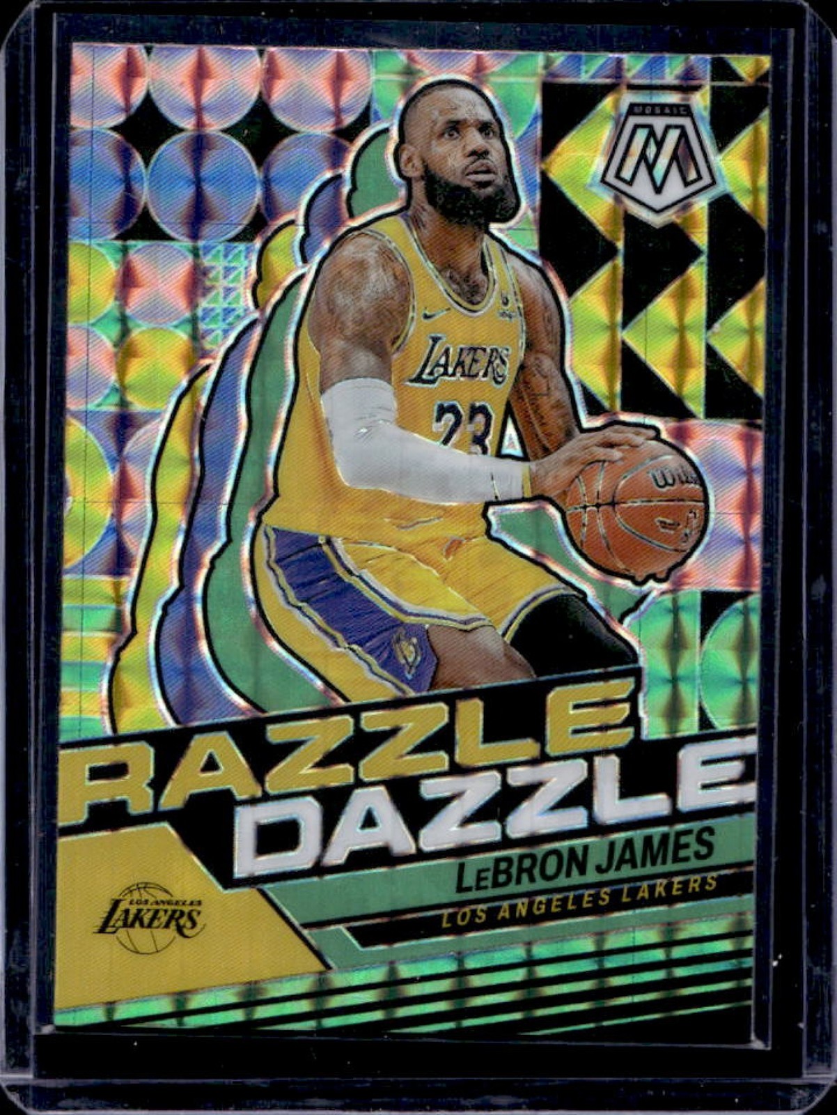 2023-24 Mosaic LeBron James Razzle Dazzle #12 Lakers
