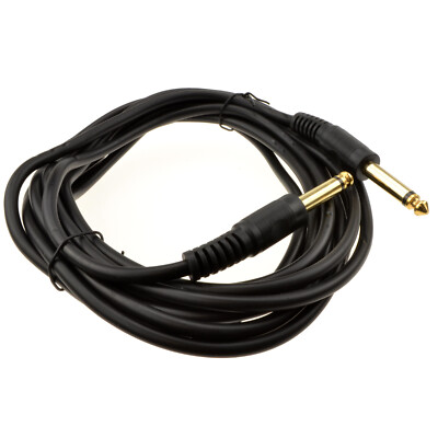6,35 mm 1/4 Zoll Mono Jack Stecker Gitarre/Instrument/Patchkabel Gold 4 m