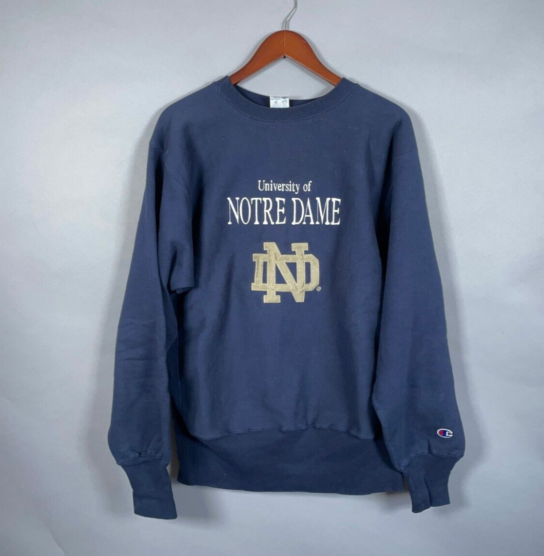 トップス Champion Reverse Weave Notre Dame XL 90s Champion Reverse Weave University Notre Dame Sweatshirt Adult