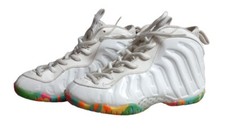 Nike Youth 1.5 Little Posite One GS Fruity Pebbles White Lace Up Sneakers No Box