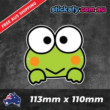 Keroppi Sticker Funny Laptop Car Window Bumper 4x4 Decal ute 4wd fun Hello Kitty