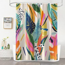 Abstract Art Shower Curtain Modern Bathroom Decor 72"x72" Waterproof Fabric