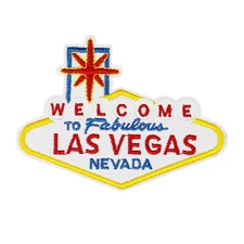 Welcome To Las Vegas Embroidered Patch Iron/Sew-On Applique 
