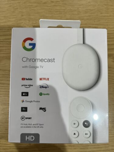 All New Google Chromecast with Google TV  & Voice Remote | HD | 2022 - Picture 1 of 5