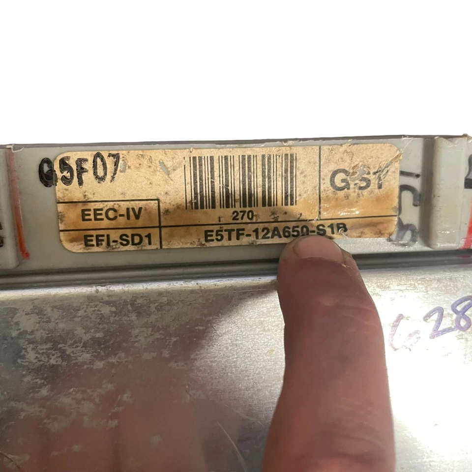 Ford F150 1985 F-150 ecm ecu ordenador E5TF-12A650-S1B Lariat 4x4 Foto 3 de 4