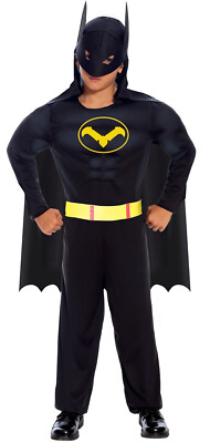 Fledermaus Kostüm Kinder Jungen Batman schwarz Super Hero Held