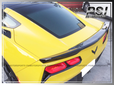 Painted Gloss Black JPM Trunk Spoiler Lip For 2014-2017 Chevy Corvette C7