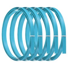 5pcs Bamboo Strips for Weaving 7/16" x 10 Ft Wicker Rattan Cane Reed, Blue