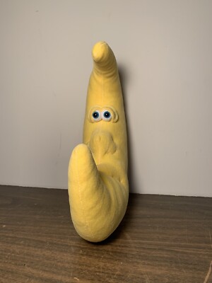 Jennifer Mazur FUNNY FRIENDS Yellow Crescent Moon Face Plush Soft