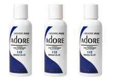 BL Adore Semi-Permanent Haircolor 112 Indigo Blue 4oz X 3 Counts