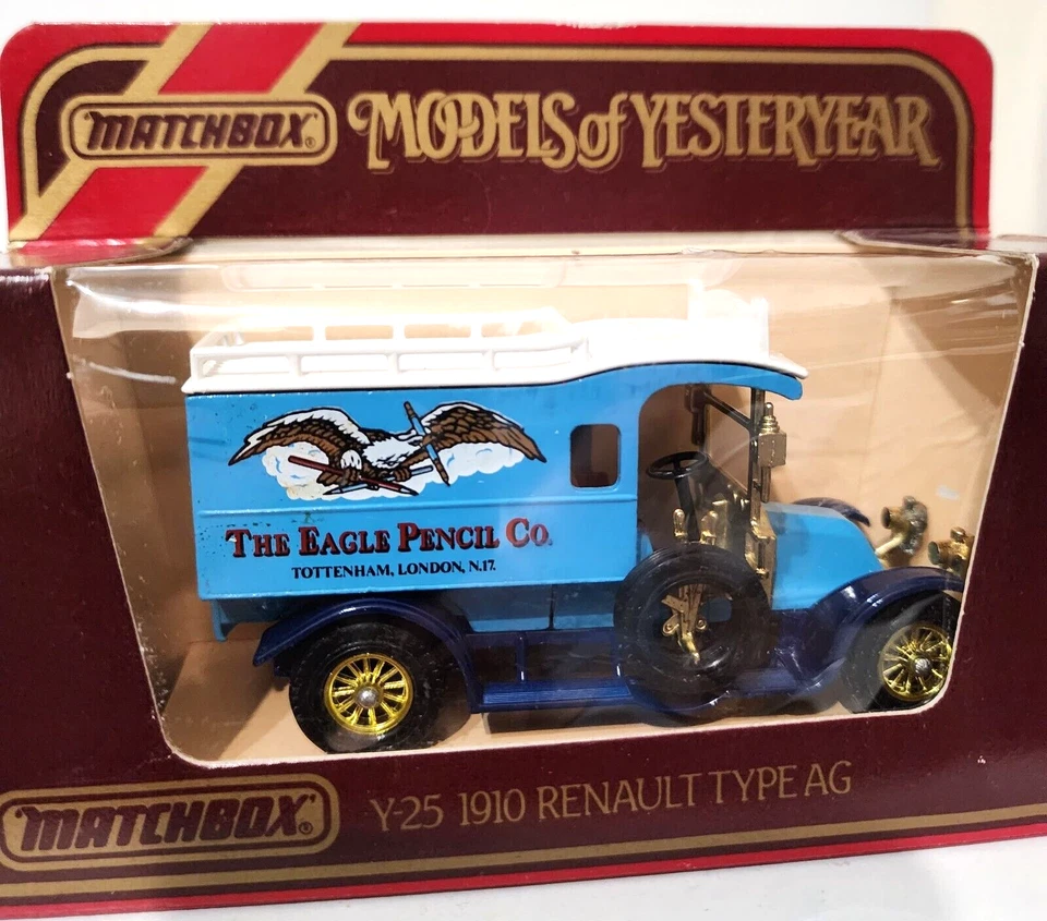 Matchbox Models of Yesteryear Y-25 1910 Renault Type AG EaglePencil (VintageNew) - Image 2 of 3